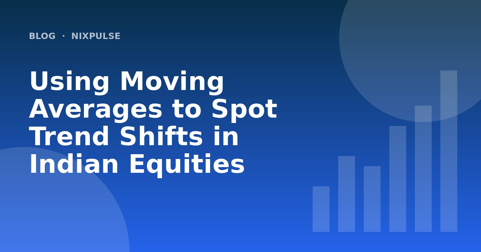 Using Moving Averages to Spot Trend Shifts in Indian Equities