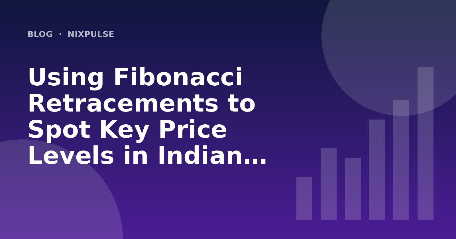 Using Fibonacci Retracements to Spot Key Price Levels in Indian Stocks